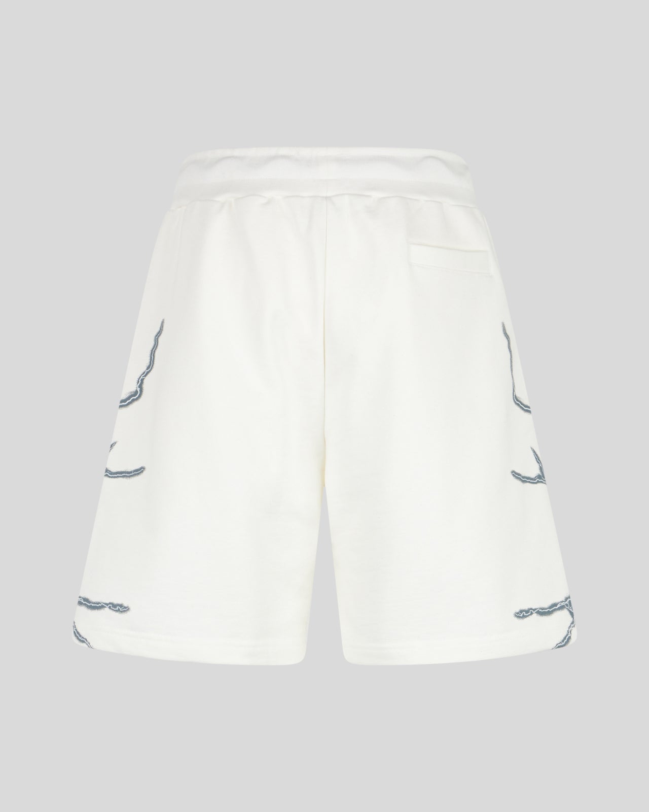 Phobia Archive PANTALONCINO BIANCO CON FULMINI LATERALI GRIGI Prezzo Ridotto