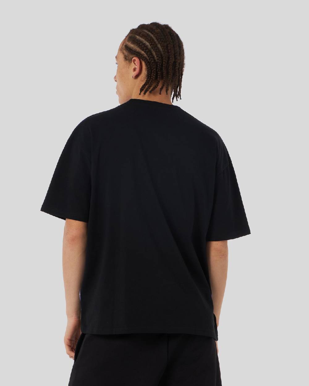 Phobia Archive T-SHIRT NERA CON FULMINI LATERALI VIOLA Negozio