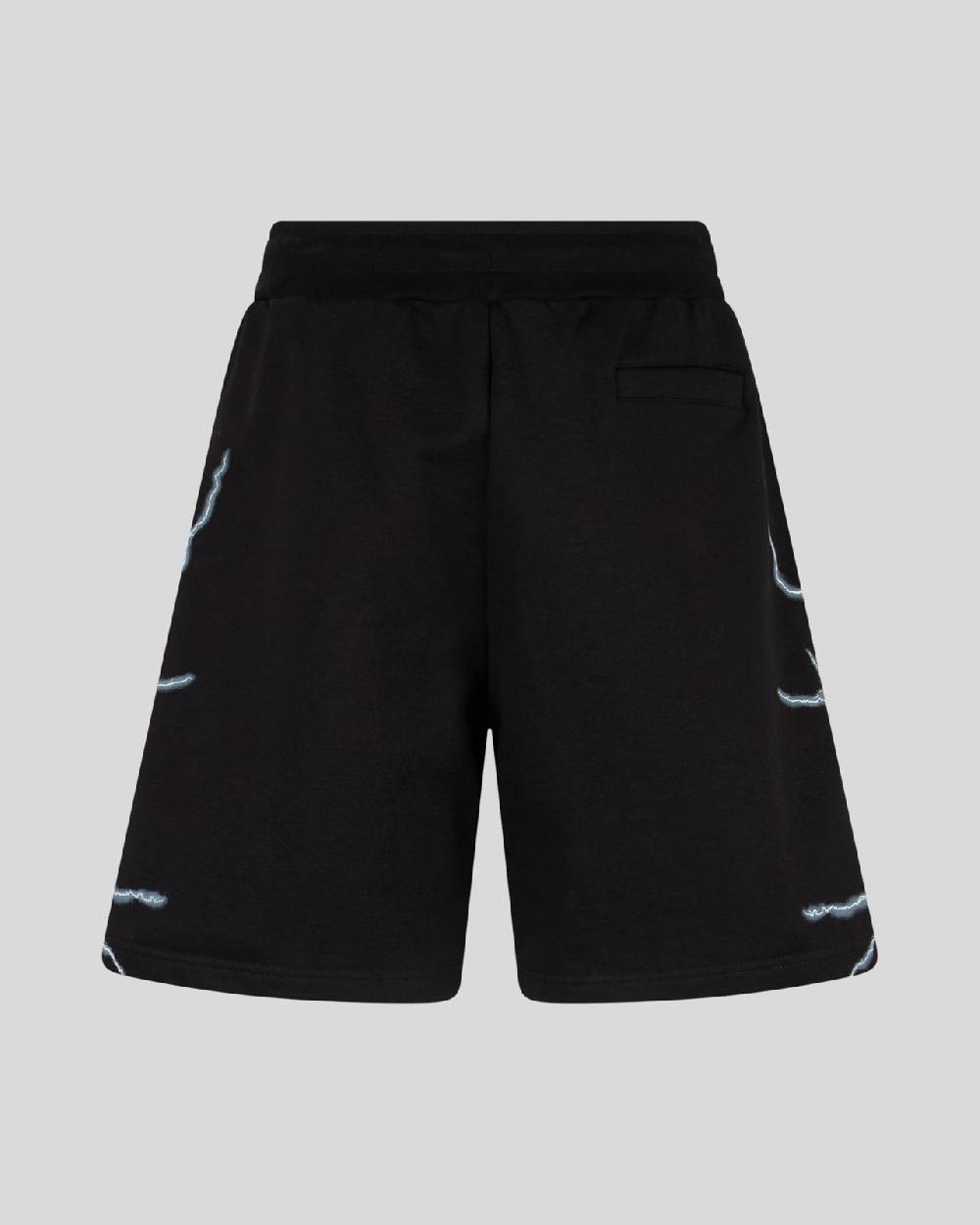 Phobia Archive PANTALONCINO NERO CON FULMINI LATERALI BIANCHI Italy