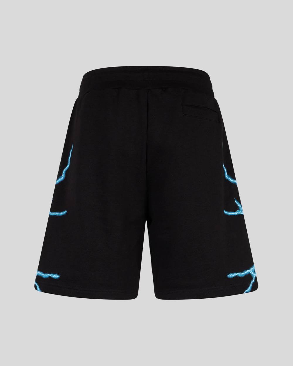 Phobia Archive PANTALONCINO NERO CON FULMINI LATERALI AZZURRI 2025