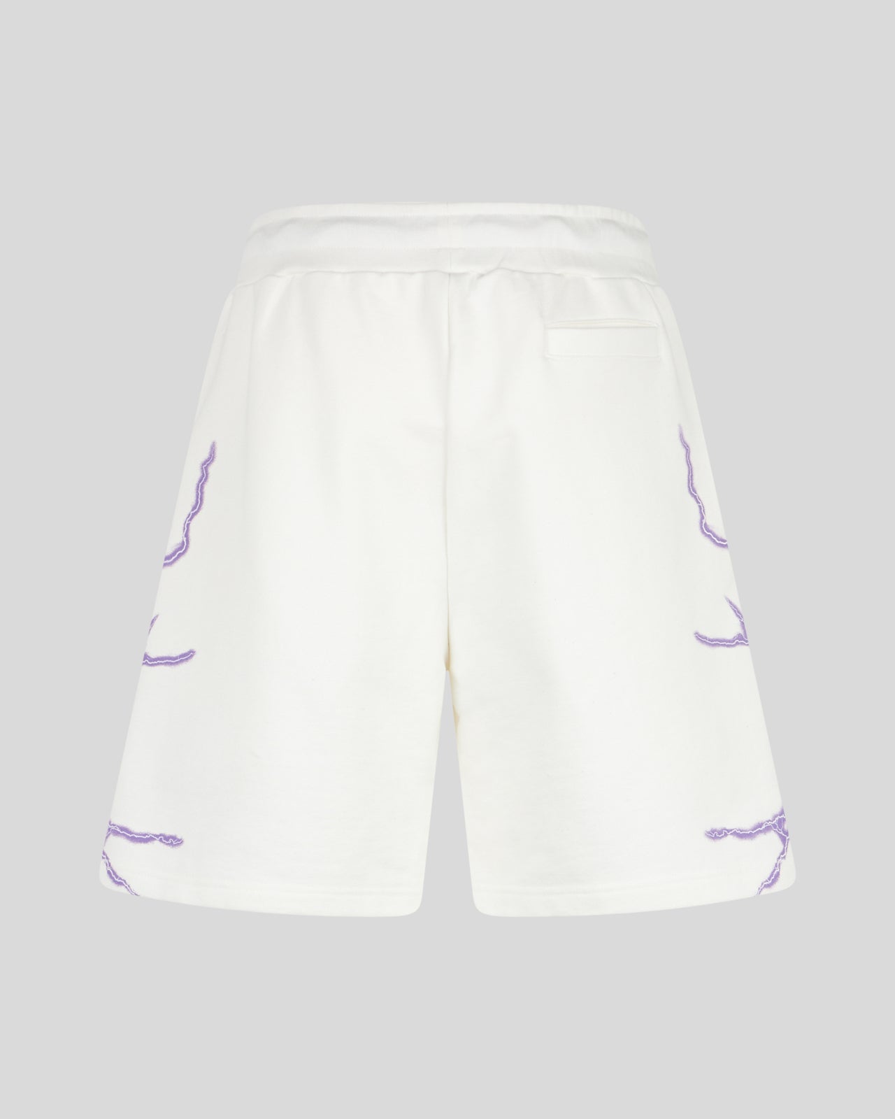 Phobia Archive PANTALONCINO BIANCO CON FULMINI LATERALI VIOLA In Linea