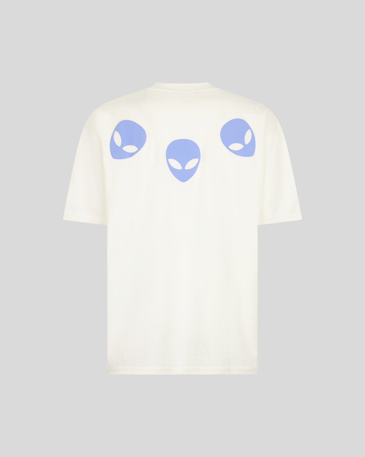 Phobia Archive T-SHIRT BIANCA CON GRAFICA TRIPLE ALIEN VIOLA Shopping Online