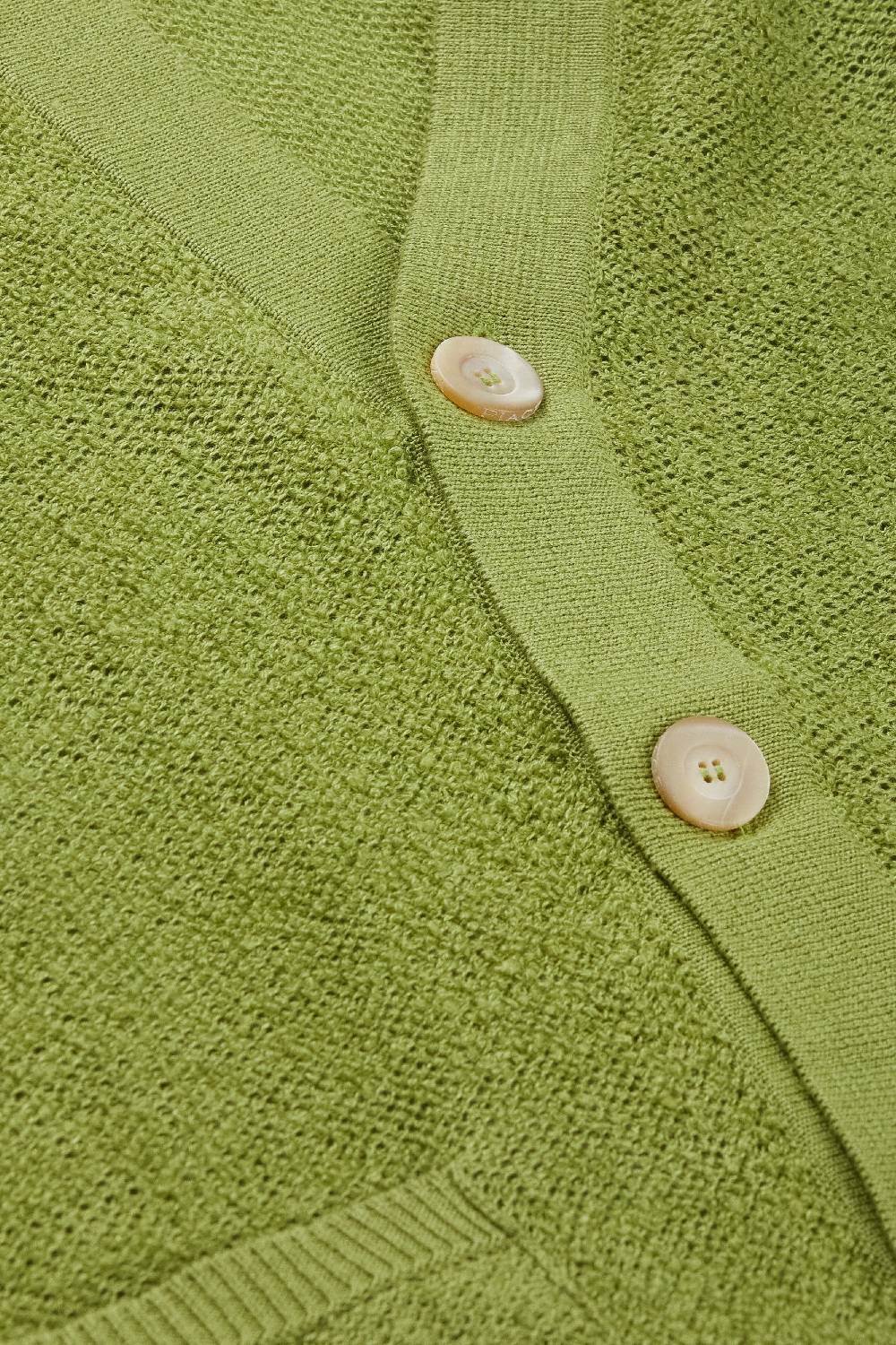 Piacenza 1733 Cardigan terrycloth verde chiaro Consegna Veloce