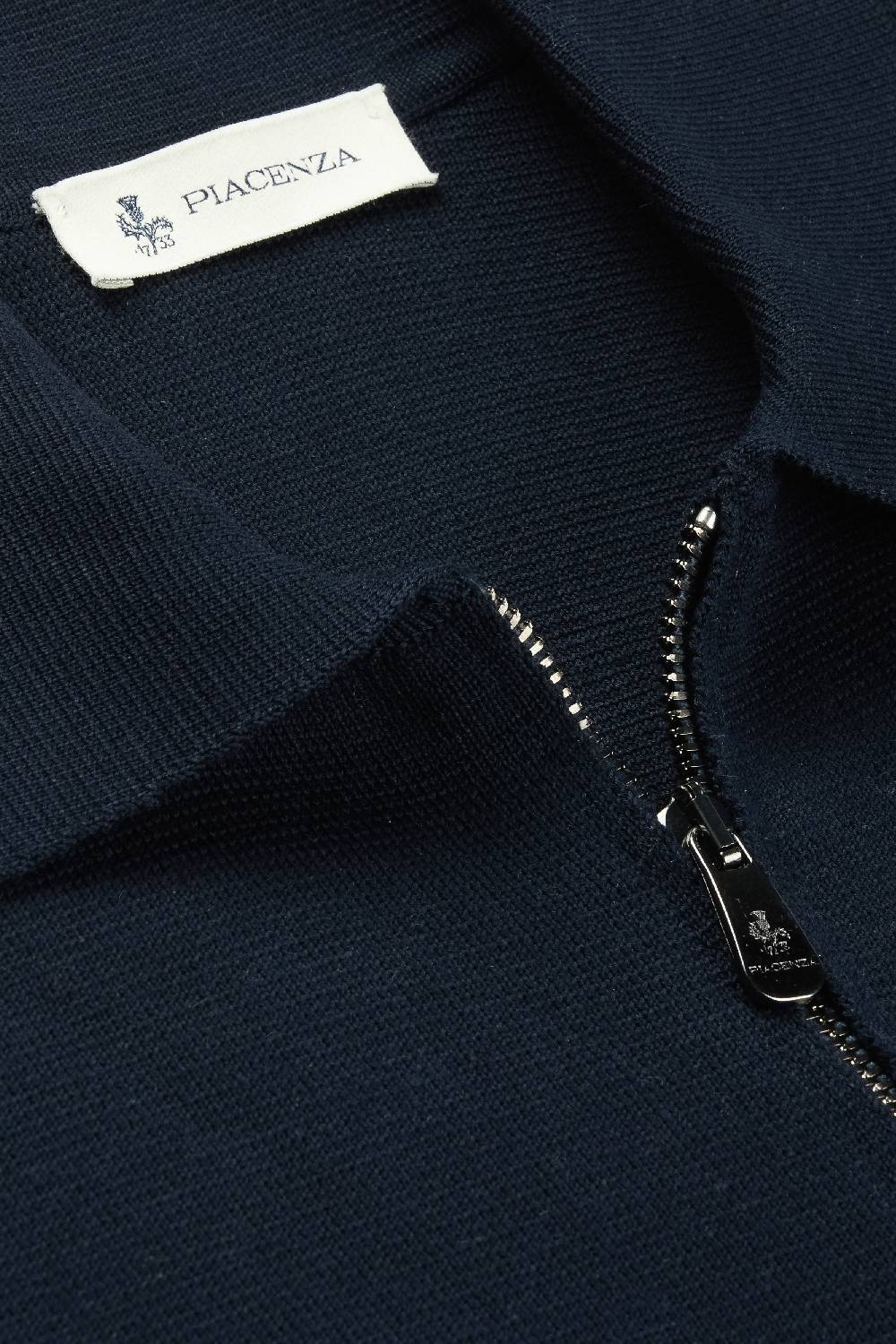 Piacenza 1733 Cardigan full zip blu Novità