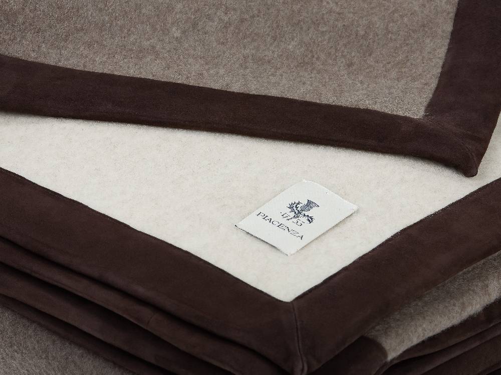 Piacenza 1733 Polluce - Coperta light brown bordata 4 lati In Saldo