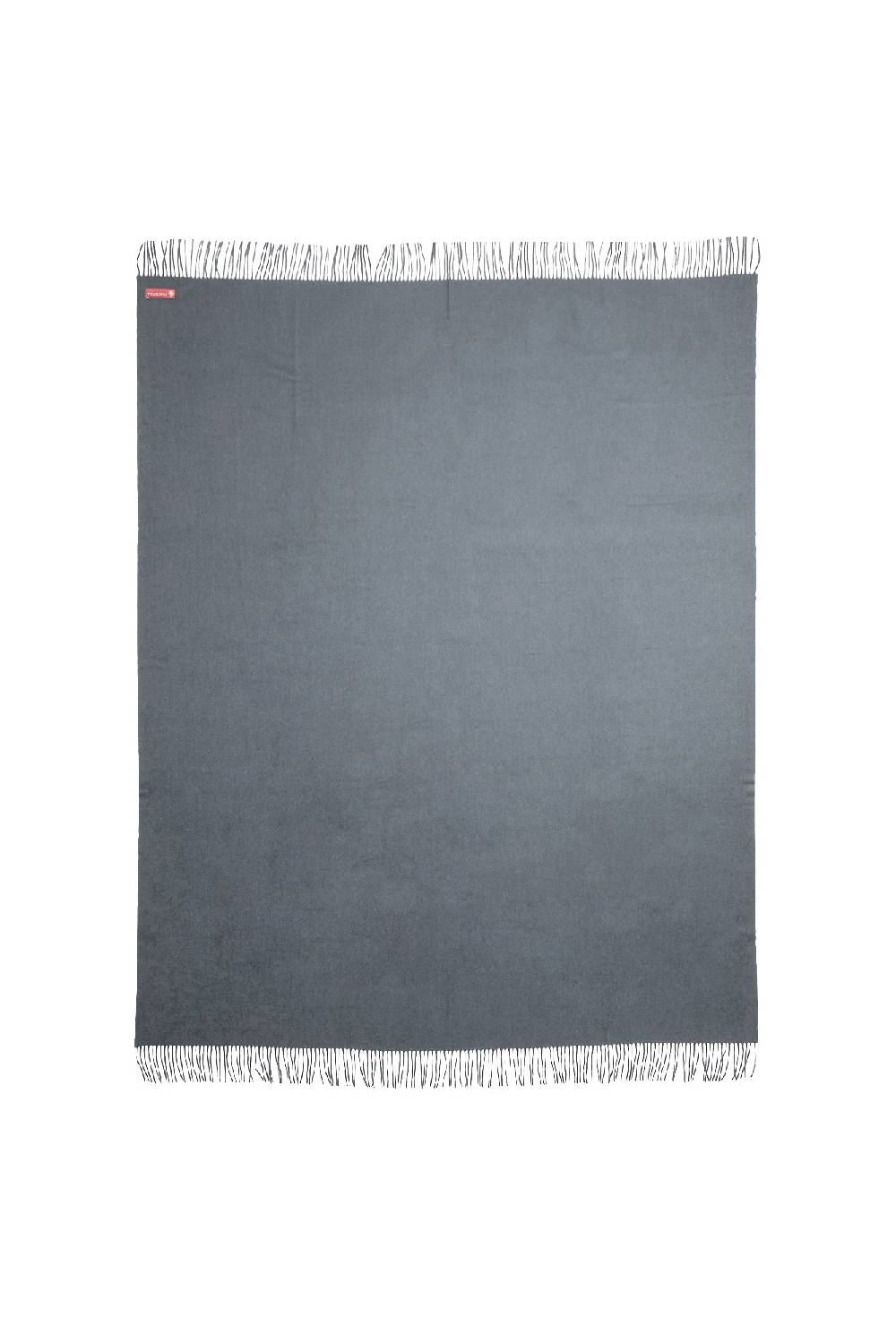 Piacenza 1733 Plaid Grigio 150x180 con Frange Arrotolate