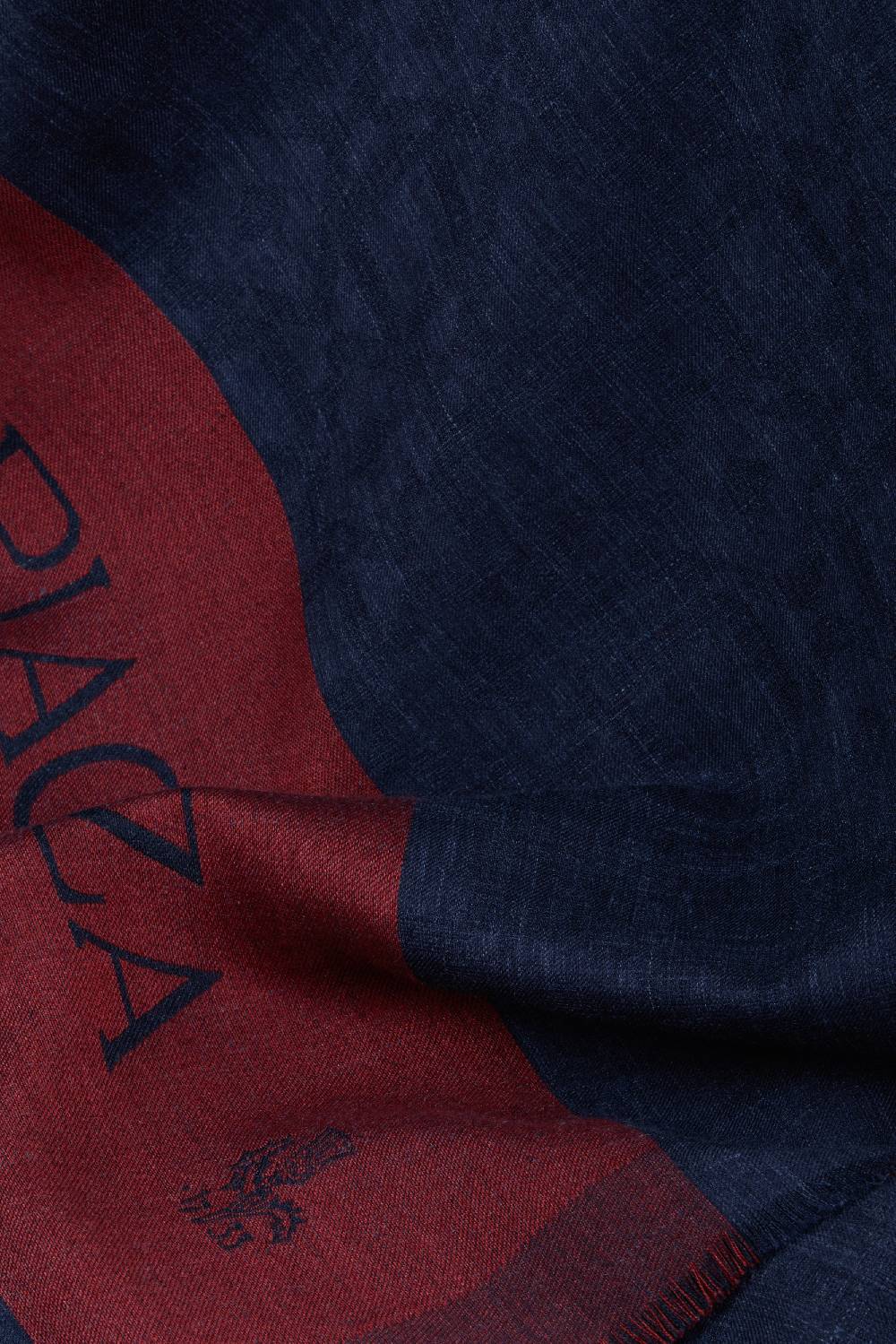 Piacenza 1733 Stola Vicario blu con logo Shopping Online