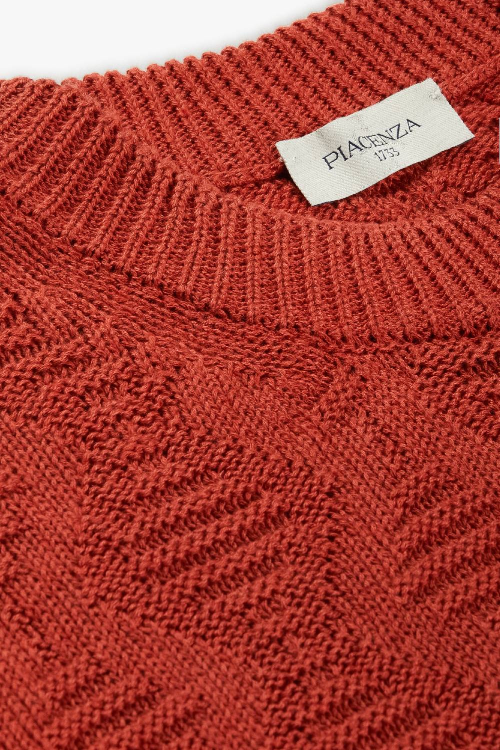 Piacenza 1733 Maglione maxi diamond links bruciato Vendita Economica