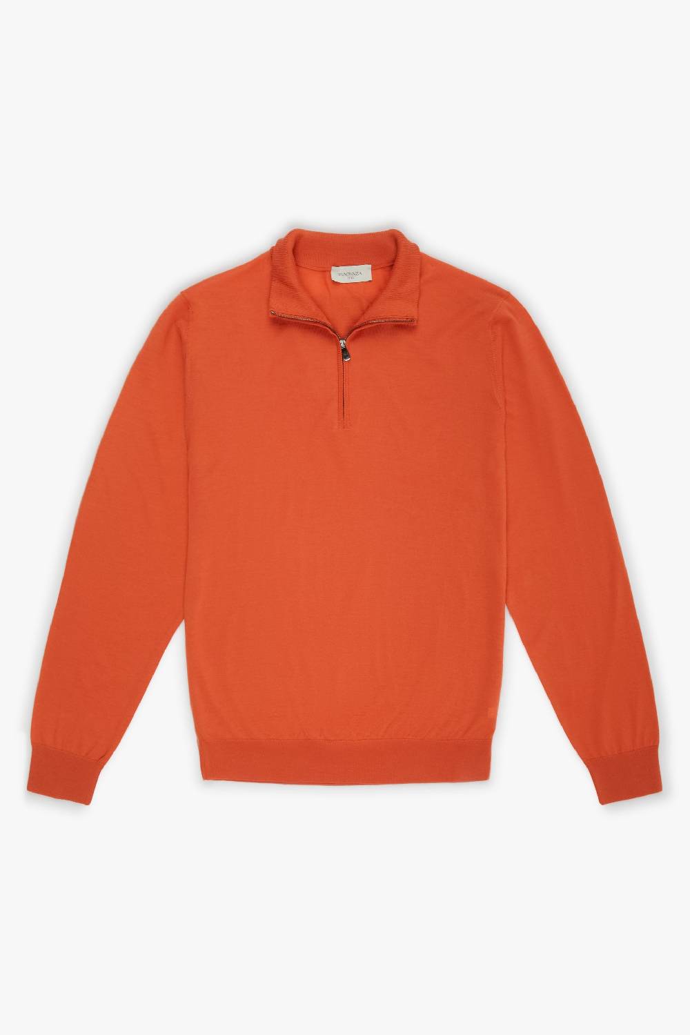 Piacenza 1733 Lupetto zip arancione Nuova