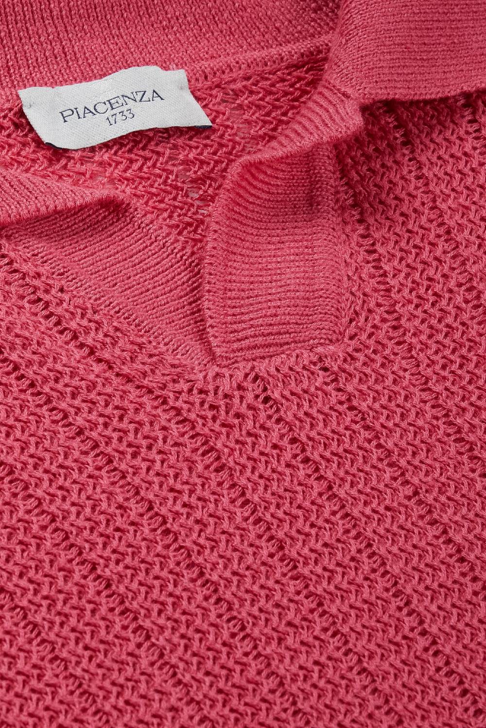 Piacenza 1733 Polo maniche lunghe fragola 2025