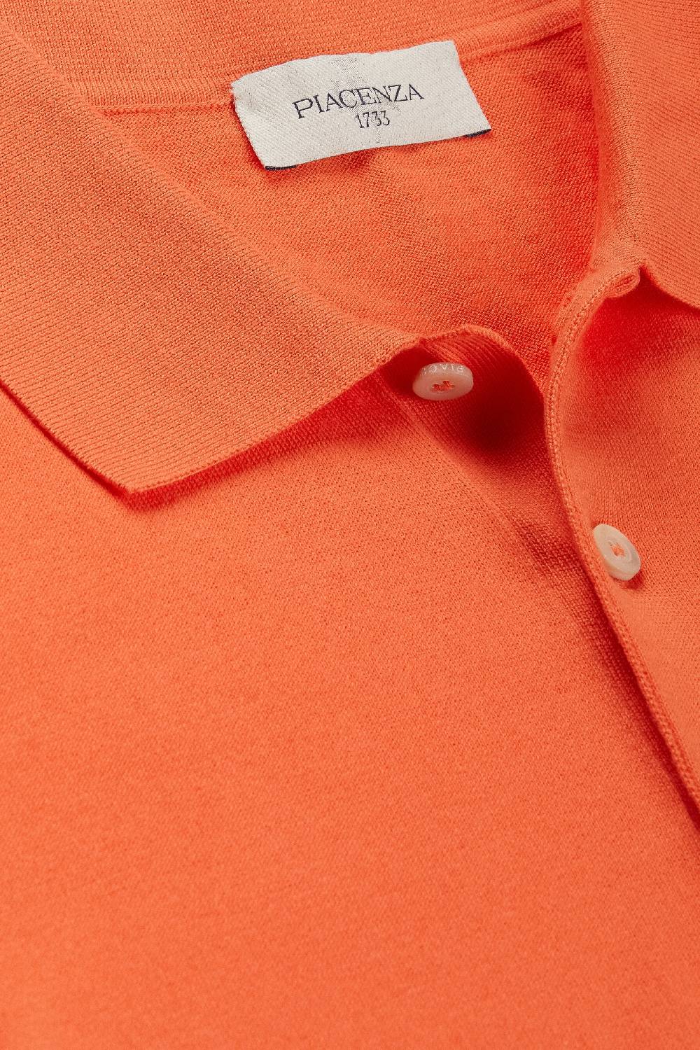 Piacenza 1733 Polo maniche corte arancione Spedizione Gratuita