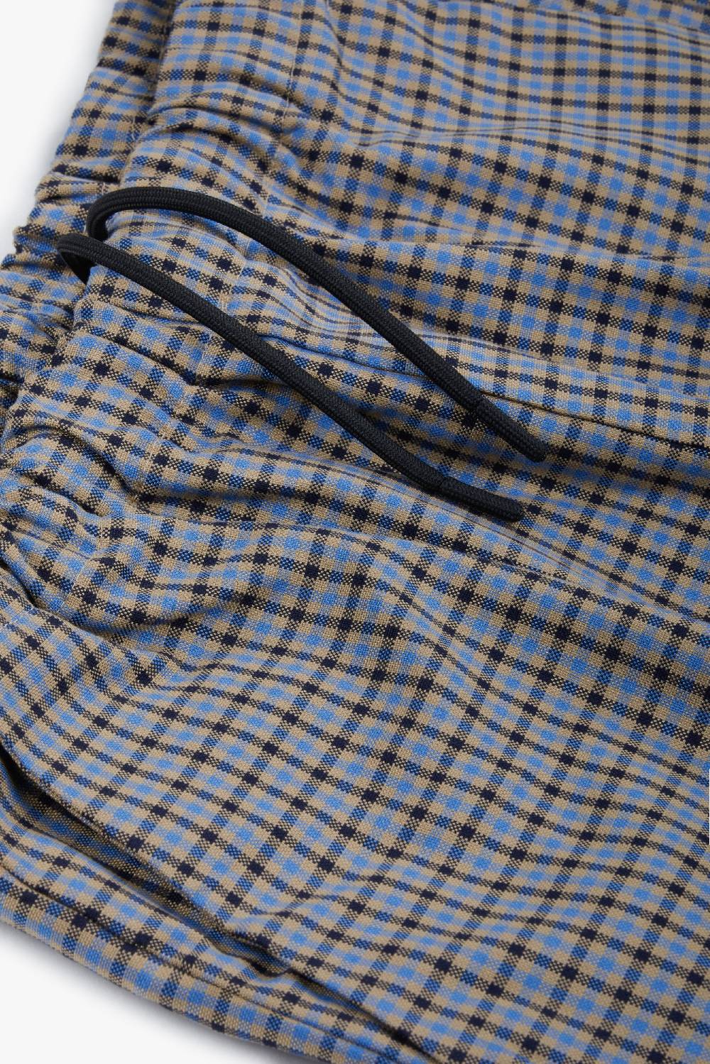 Piacenza 1733 Pantalone micro check azzurro e marrone Economico