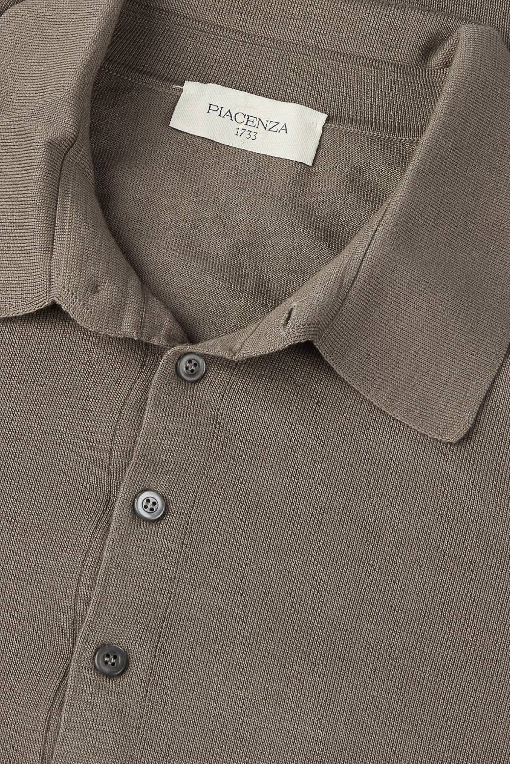 Piacenza 1733 Polo lana merino super fine nocciola I Più Venduti