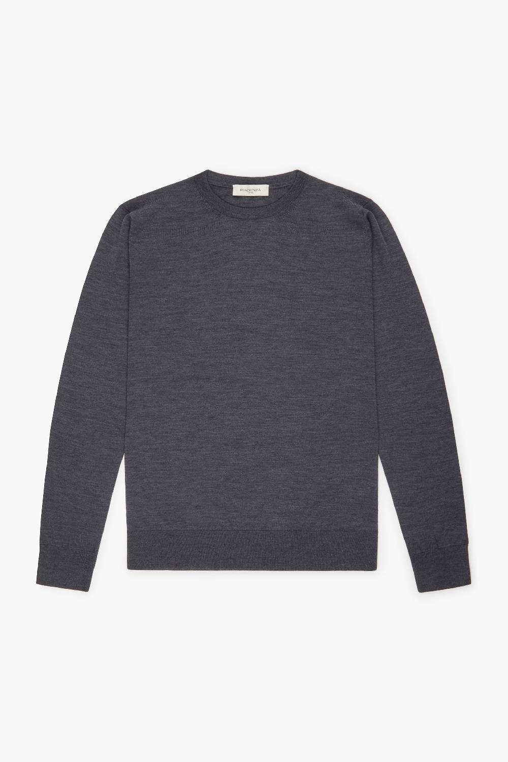 Piacenza 1733 Girocollo lana merino super fine antracite