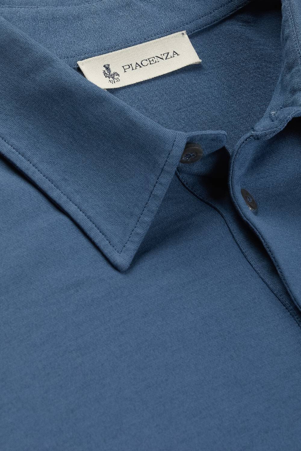 Piacenza 1733 Polo fresh jersey blu jeans Spedizione Gratuita