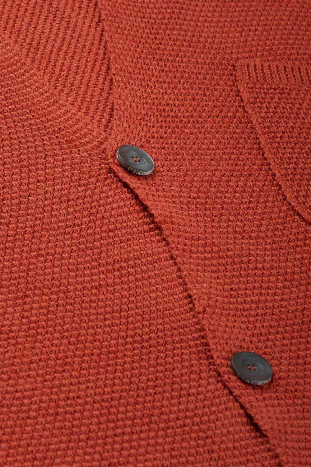 Piacenza 1733 Cardigan Camicia con bottoni mattone Convenienza