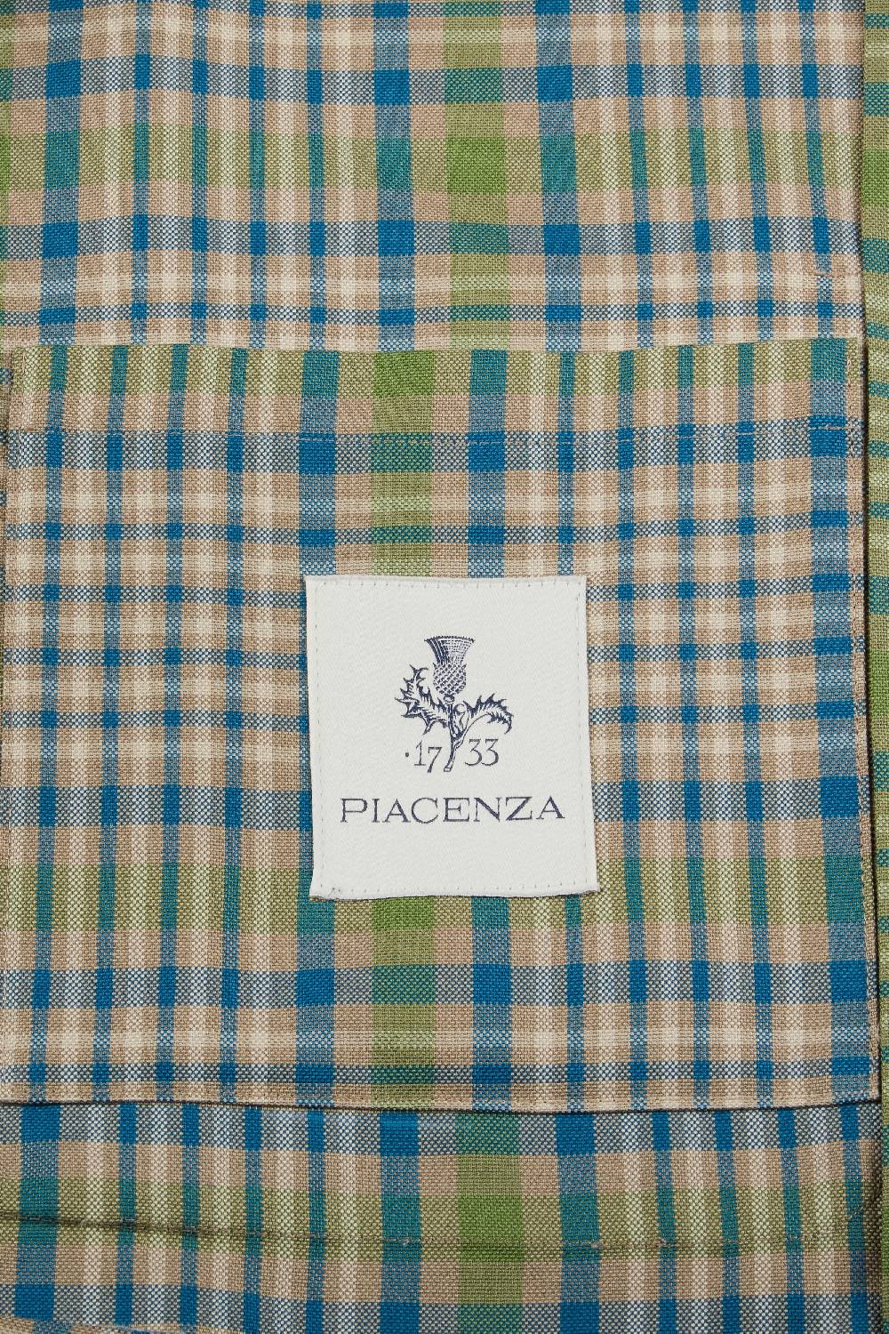 Piacenza 1733 Giacca plain azzurro e verde Outlet