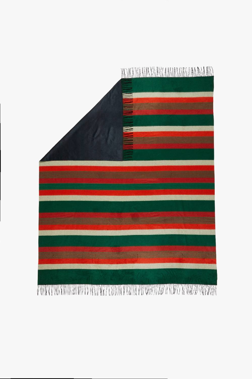 Piacenza 1733 BILBO Plaid a righe Verde Rosse Saldi