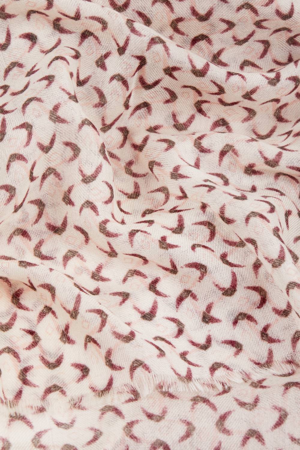 Piacenza 1733 Stola Naruba disegni rosa e vinaccia Vendite Flash