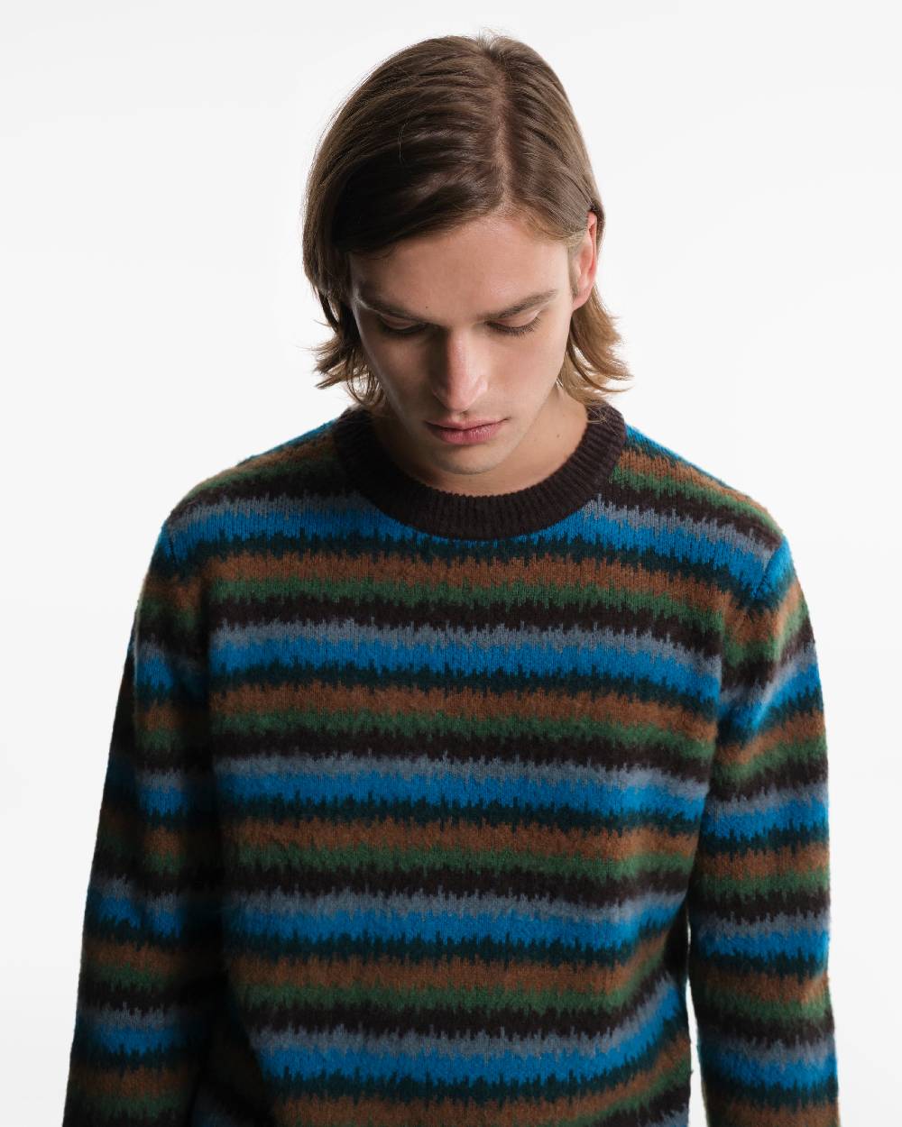 Piacenza 1733 Maglia in Cashmere fantasia verde In Linea