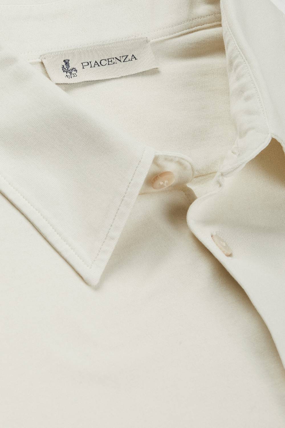 Piacenza 1733 Camicia fresh jersey panna Offerta settimanale