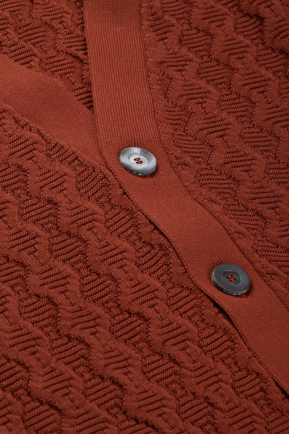 Piacenza 1733 Cardigan con bottoni bruciato Fino al 65% di sconto