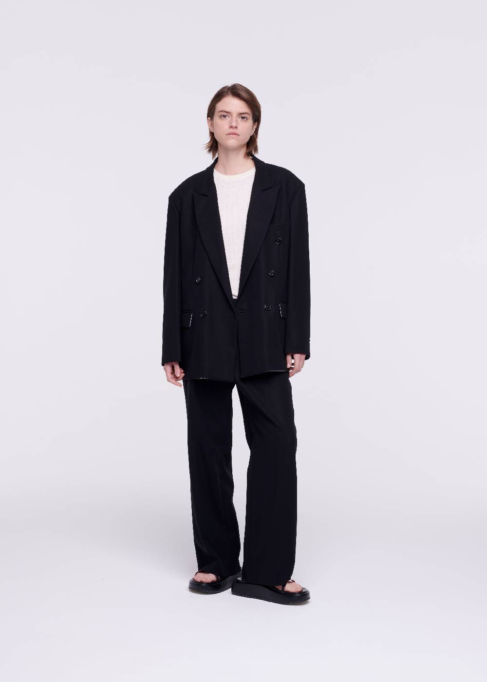 Plan C BLAZER DOPPIOPETTO IN CRÊPE DI COTONE Vendita
