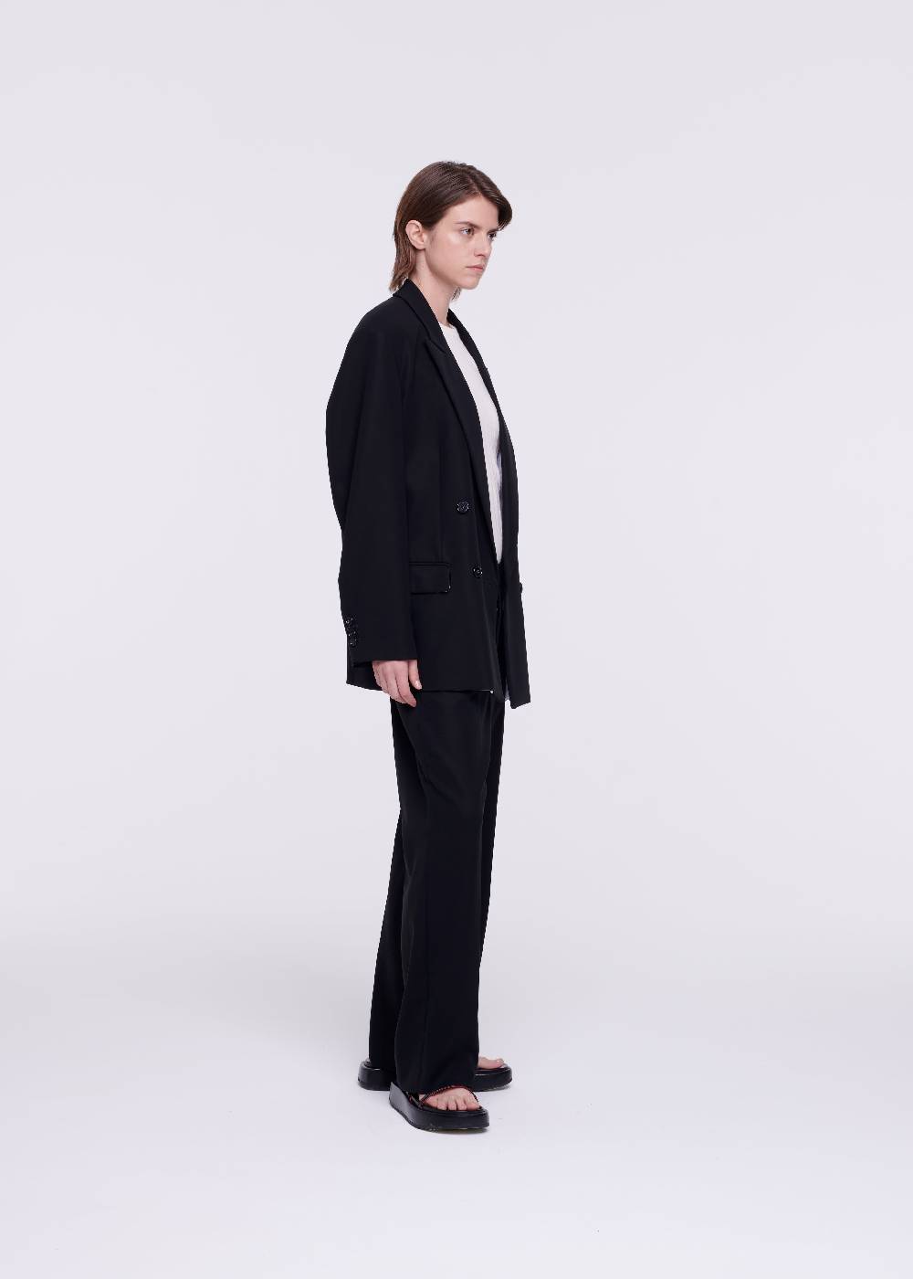 Plan C BLAZER DOPPIOPETTO IN CRÊPE DI COTONE Vendita