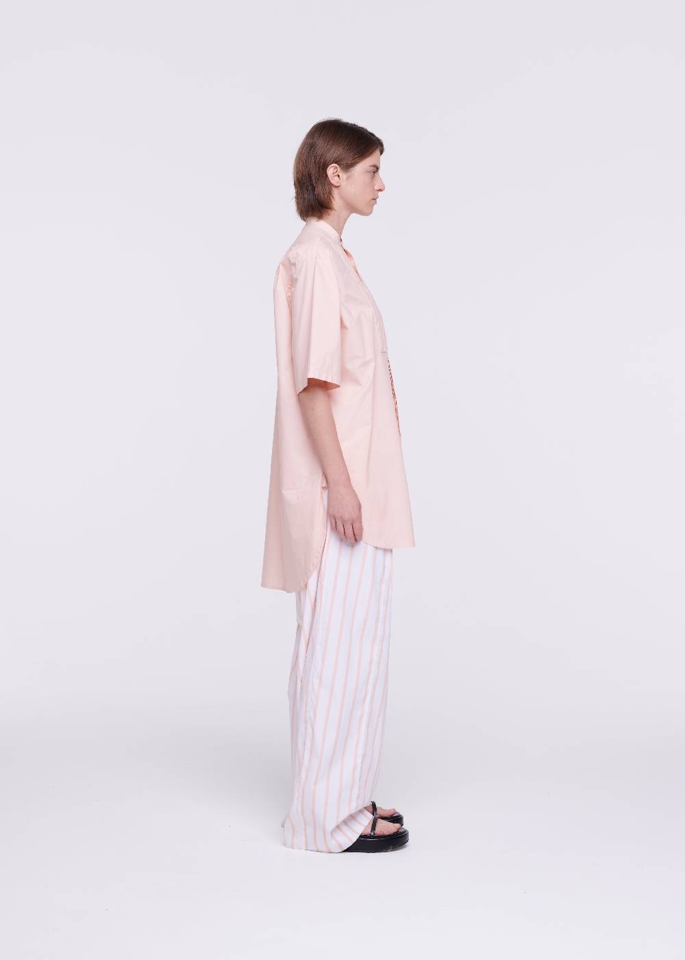 Plan C CAMICIA IN POPELINE IN COTONE ROSA Acquista Ora