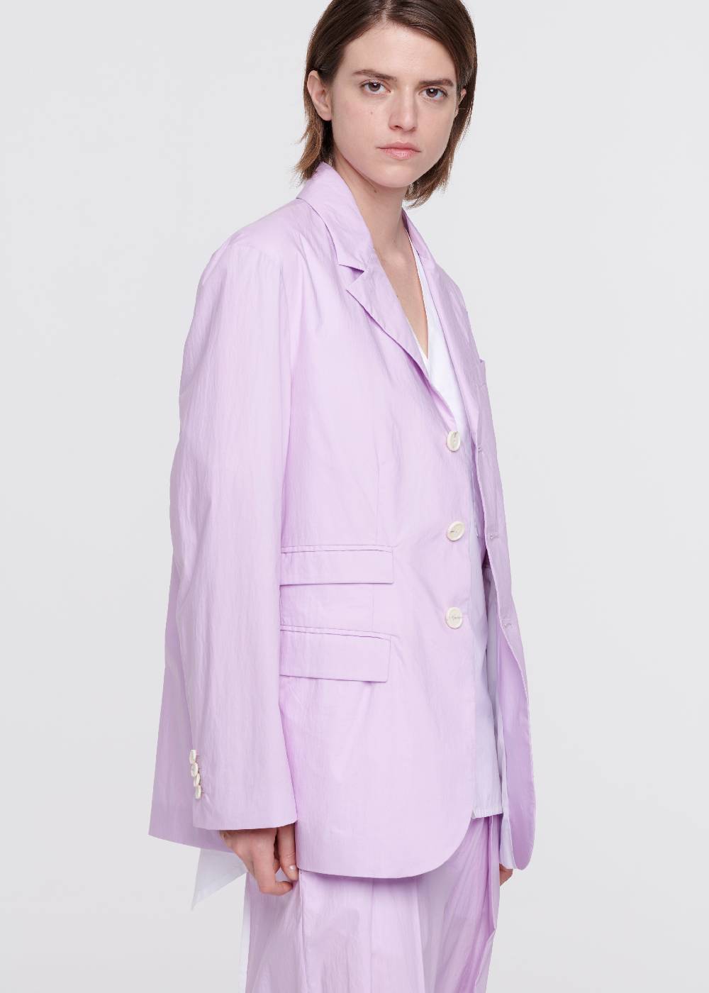 Plan C BLAZER LILLA IN COTONE Consegna Veloce