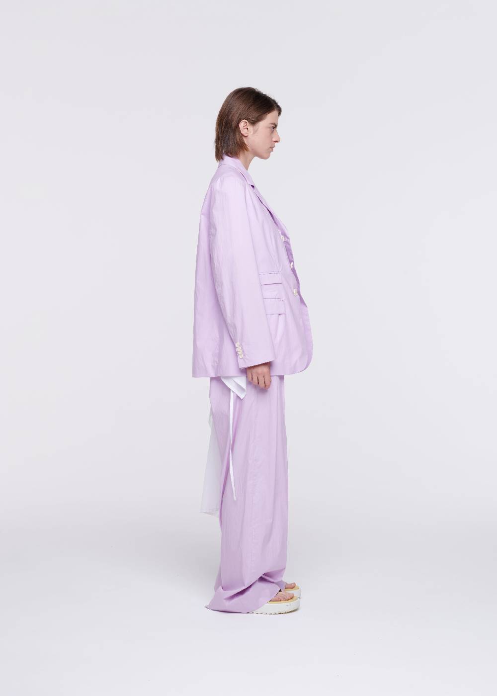 Plan C BLAZER LILLA IN COTONE Consegna Veloce