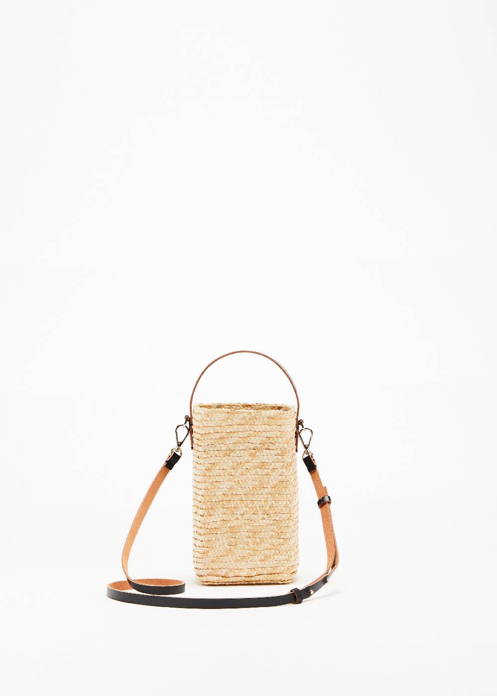 Plan C POUCH IN PAGLIA FIORENTINA "PILI E BIANCA" Fino Al -60%