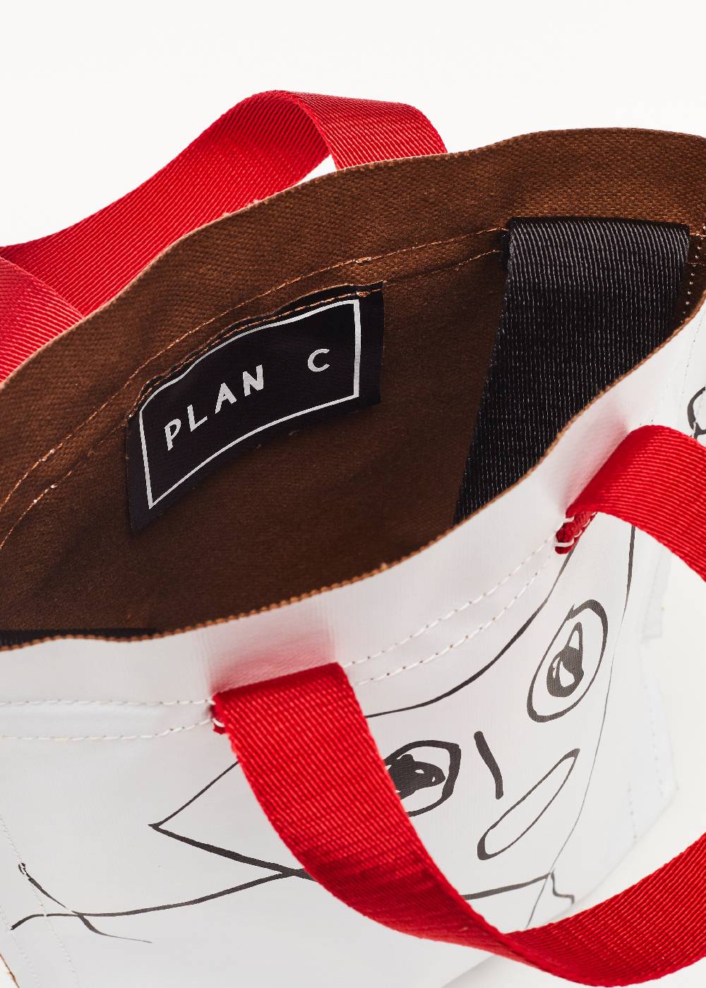 Plan C SHOPPER BIANCA "PILI E BIANCA" MINI Novità
