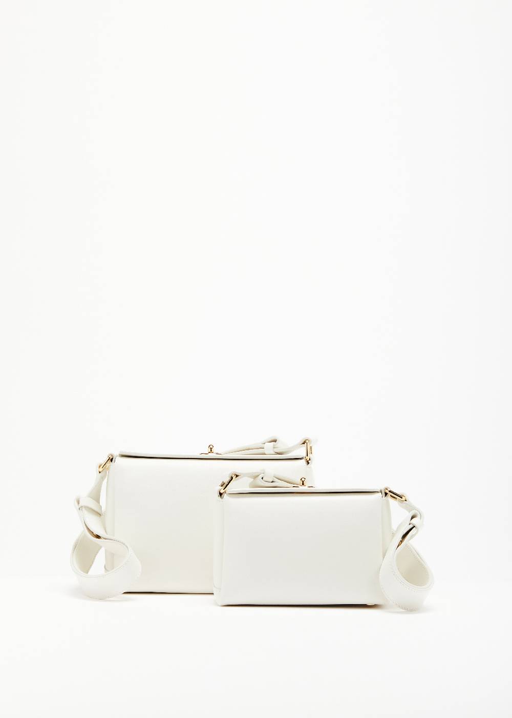 Plan C BORSA MINI FOLDED BIANCA I Più Venduti