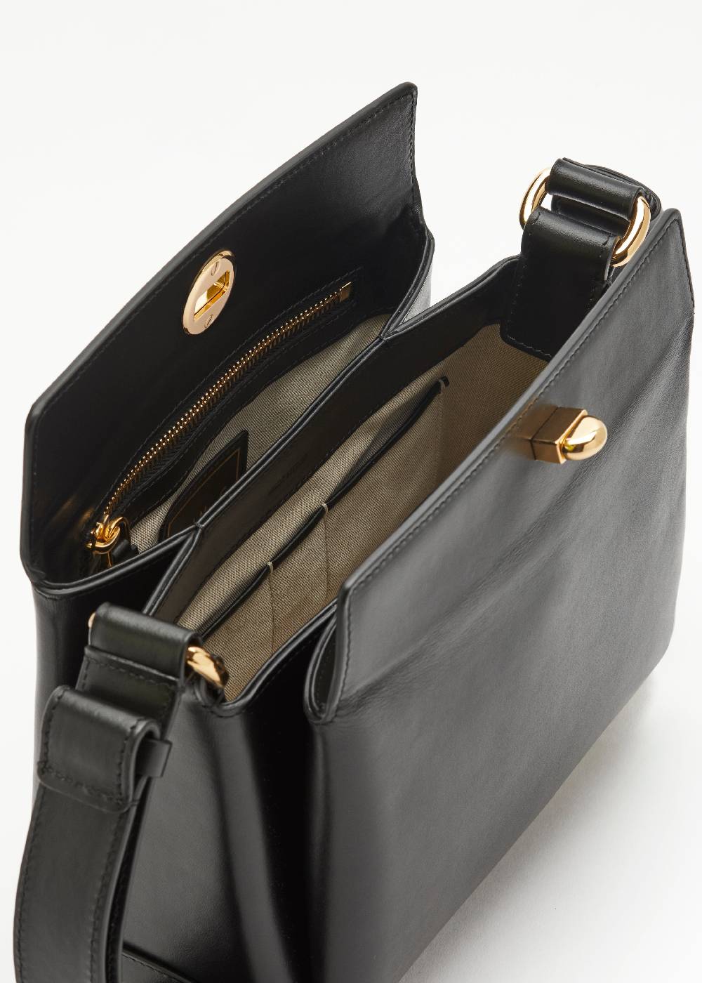Plan C BORSA MEDIA FOLDED NERA In Saldo