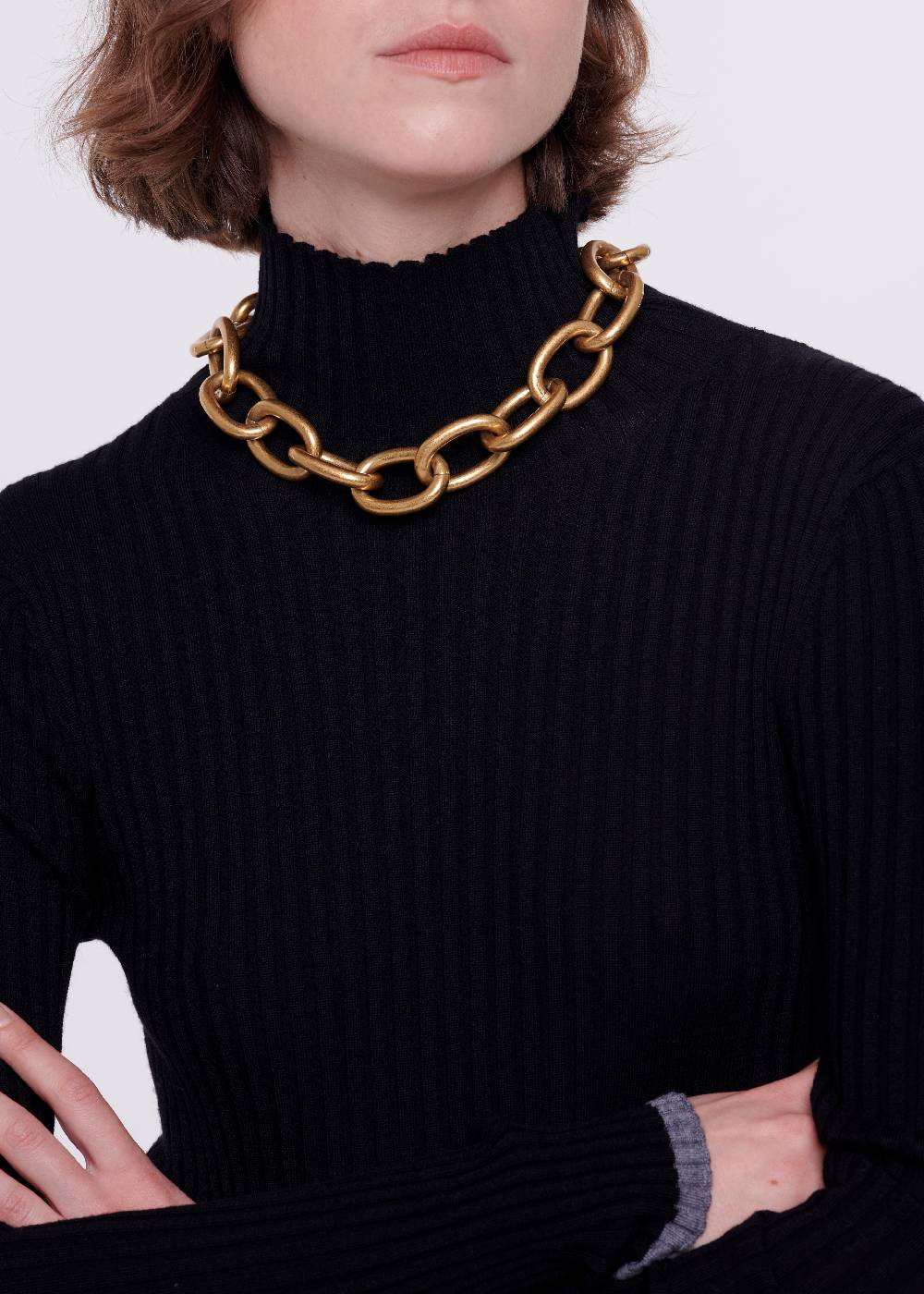 Plan C COLLANA CHUNKY DORATA A CATENA Italy