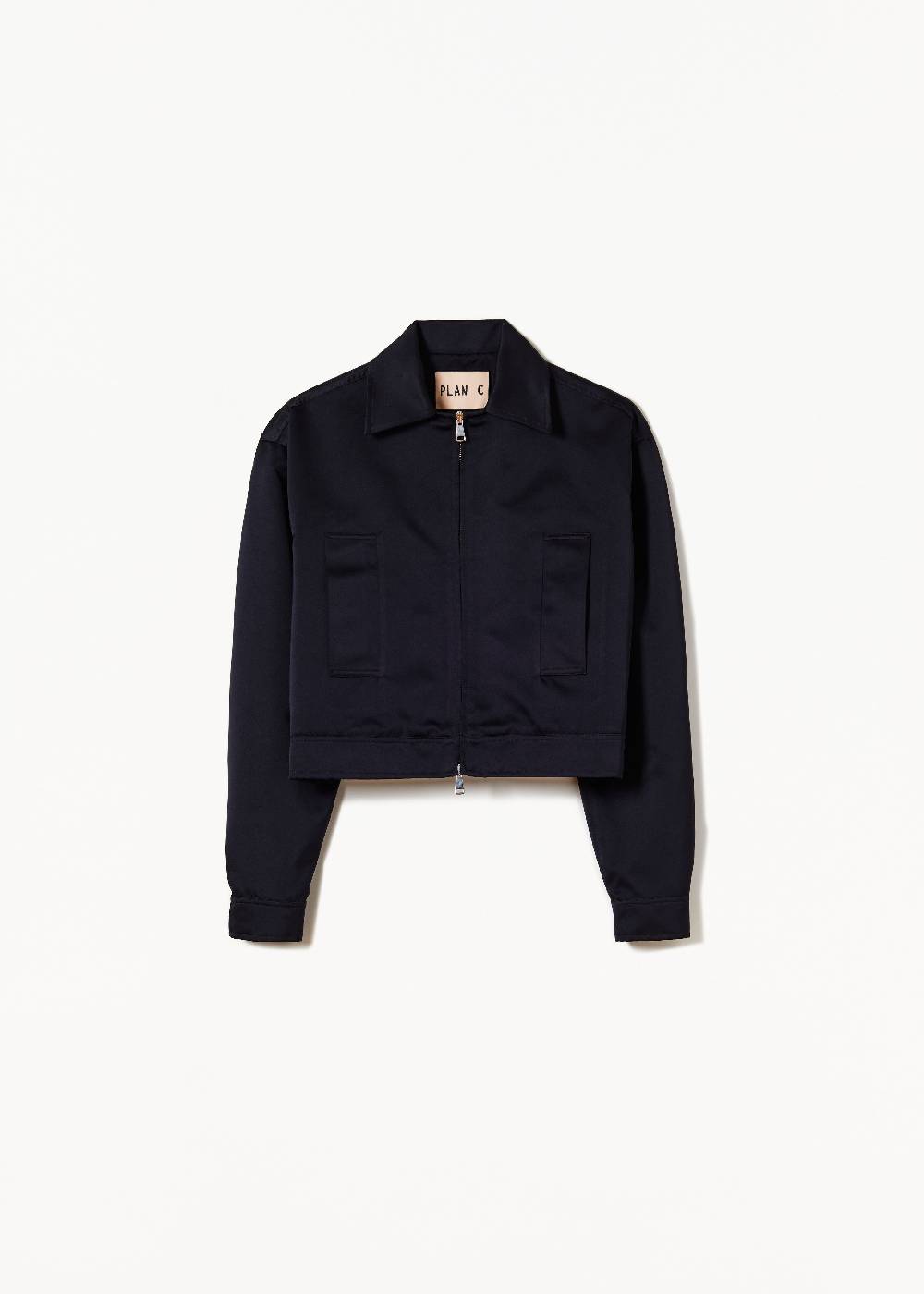 Plan C GIACCA BLU IN DUCHESSE Nuovo