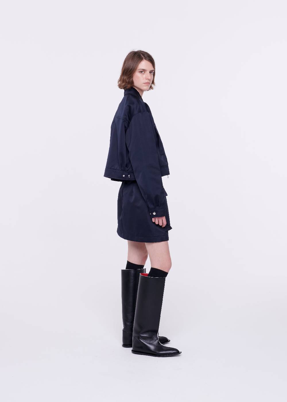 Plan C GIACCA BLU IN DUCHESSE Nuovo