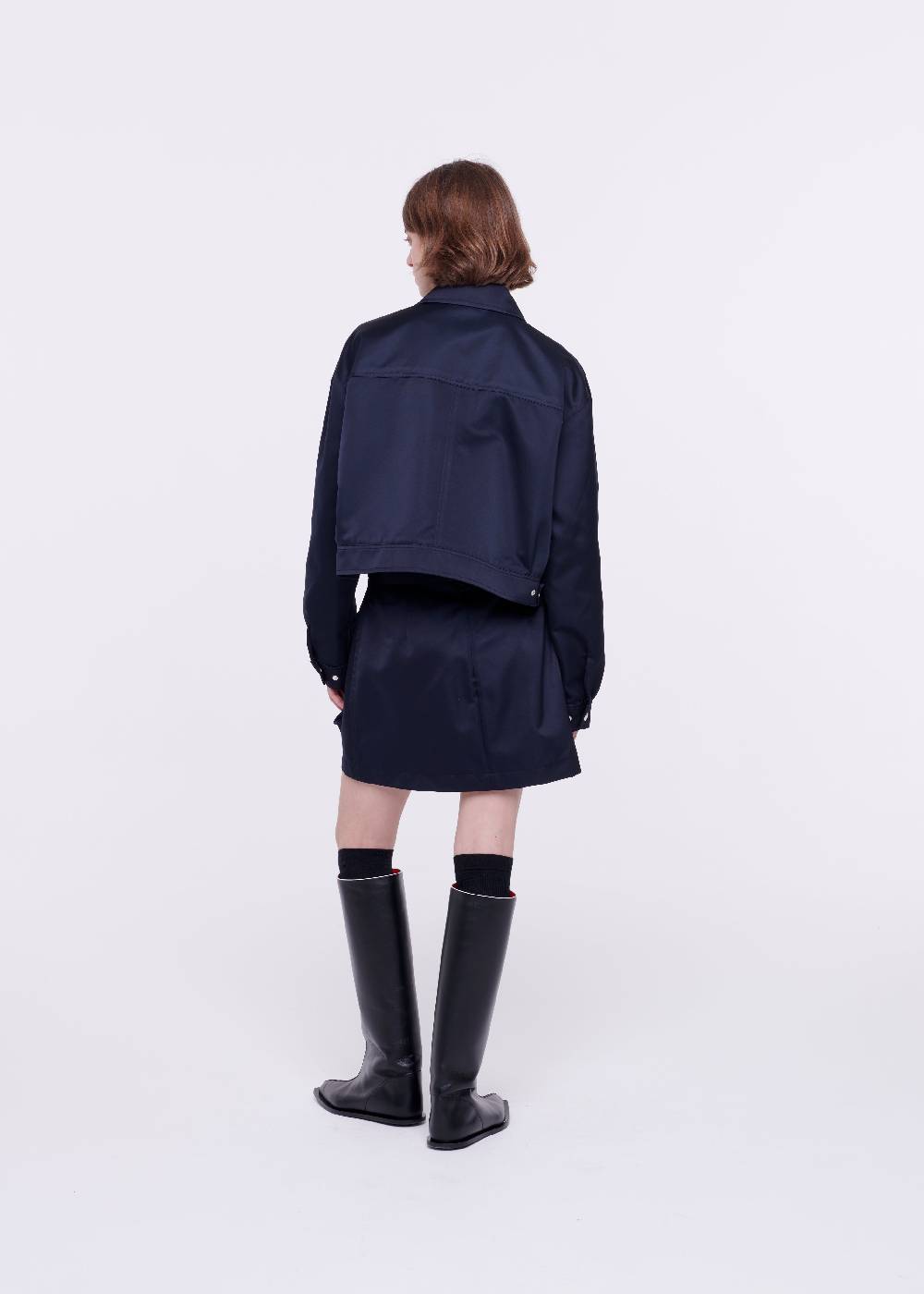 Plan C GIACCA BLU IN DUCHESSE Nuovo
