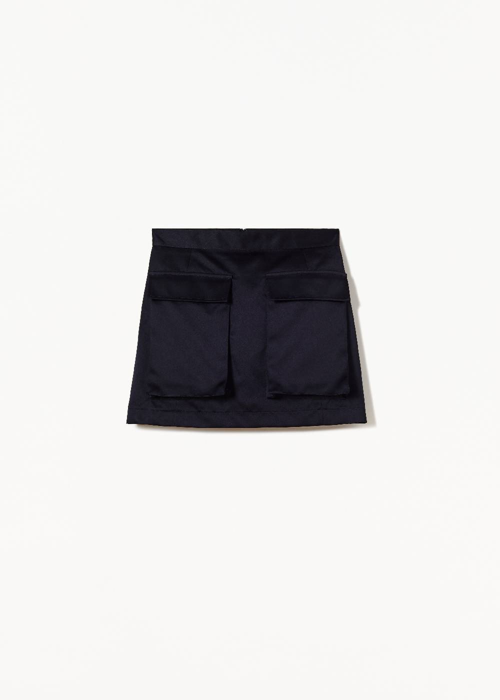Plan C MINIGONNA BLU IN DUCHESSE