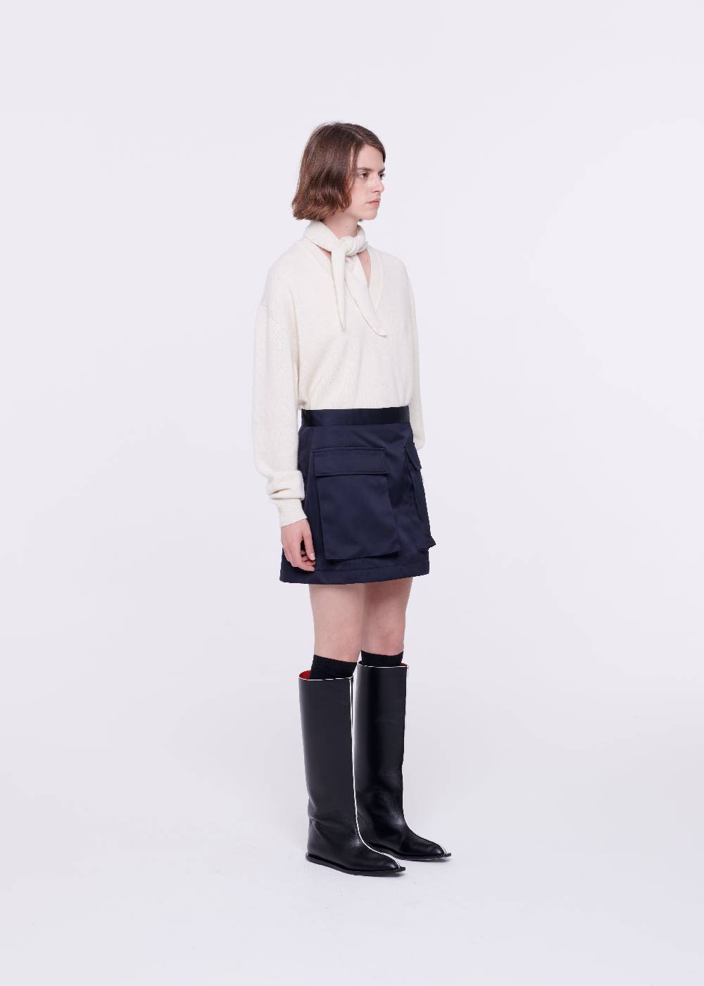 Plan C MINIGONNA BLU IN DUCHESSE Offerta esclusiva