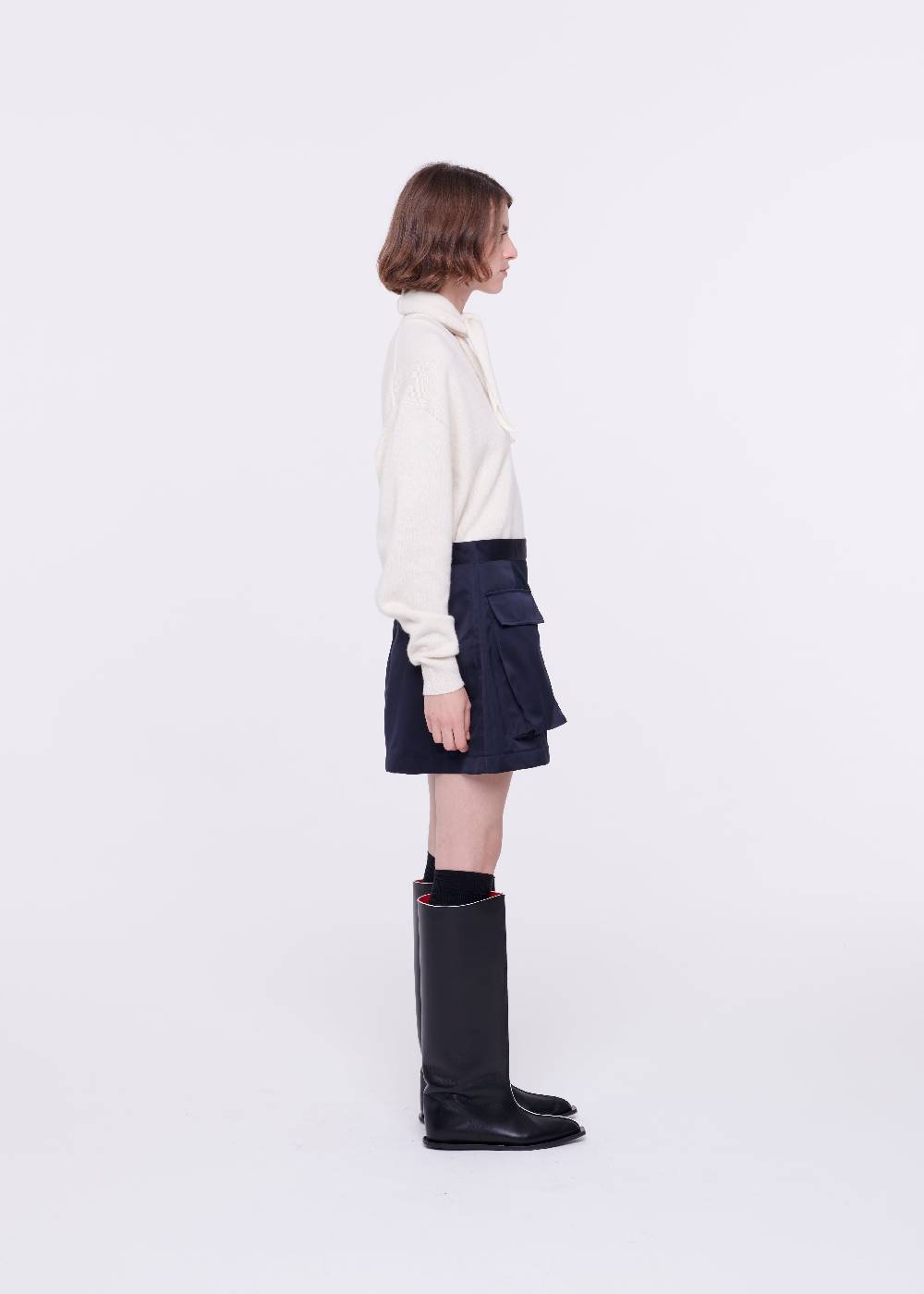 Plan C MINIGONNA BLU IN DUCHESSE Offerta esclusiva