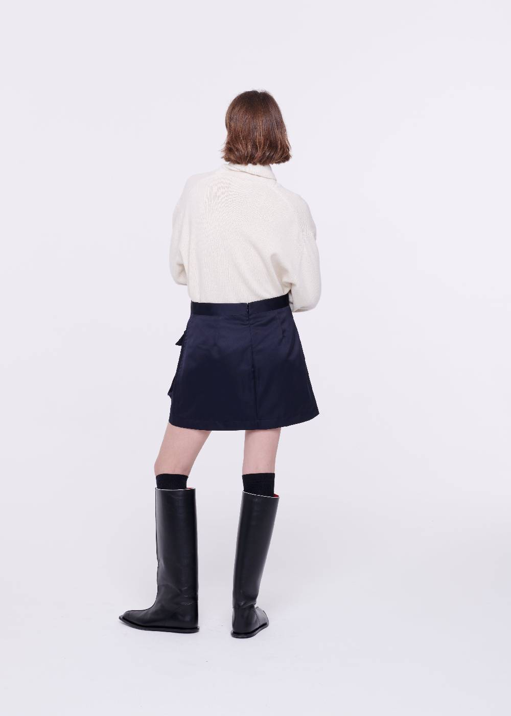 Plan C MINIGONNA BLU IN DUCHESSE Offerta esclusiva