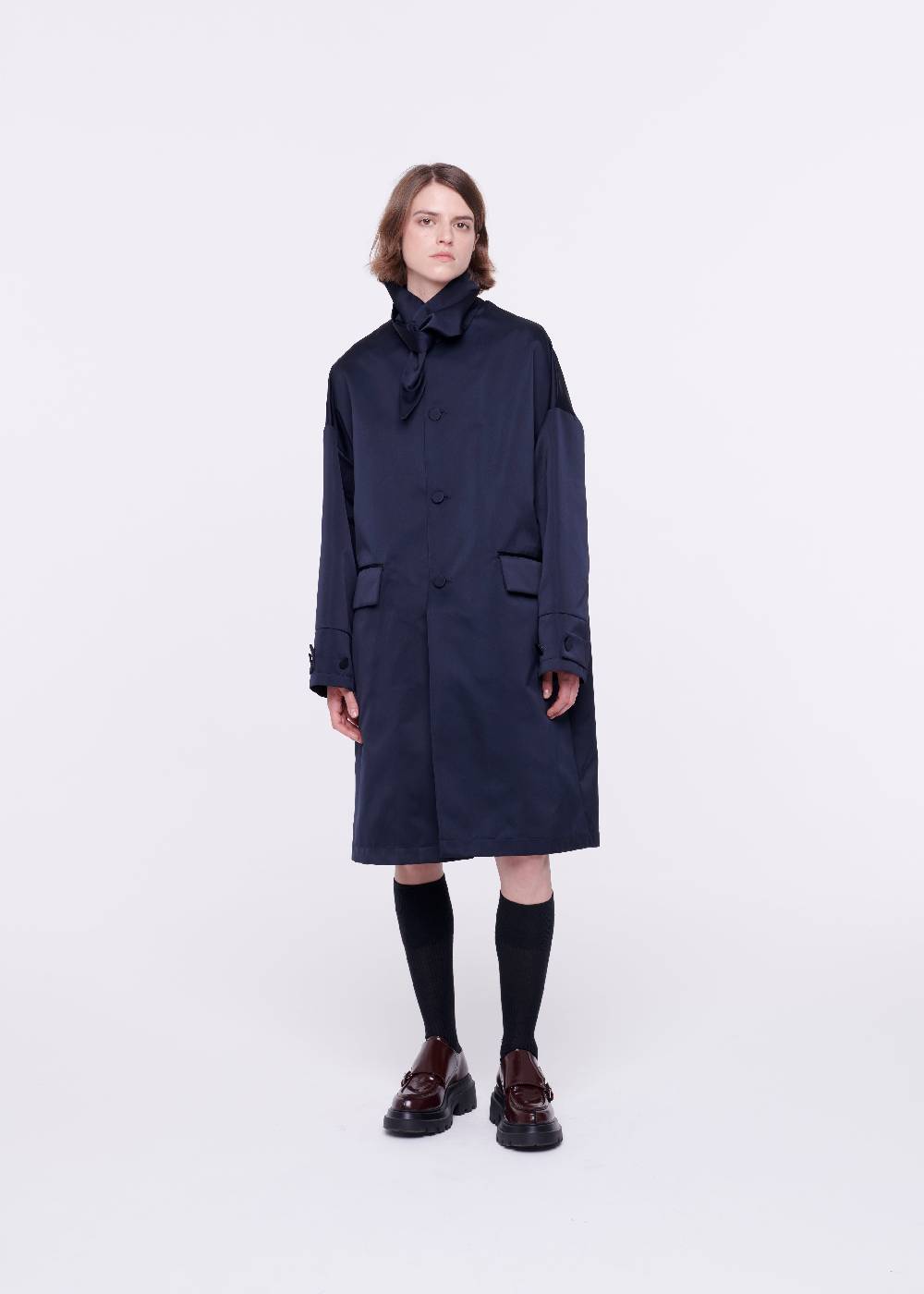 Plan C CAPPOTTO BLU IN DUCHESSE Vendita