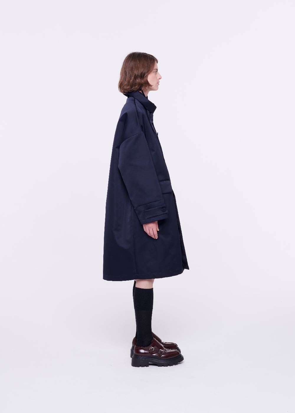 Plan C CAPPOTTO BLU IN DUCHESSE Vendita