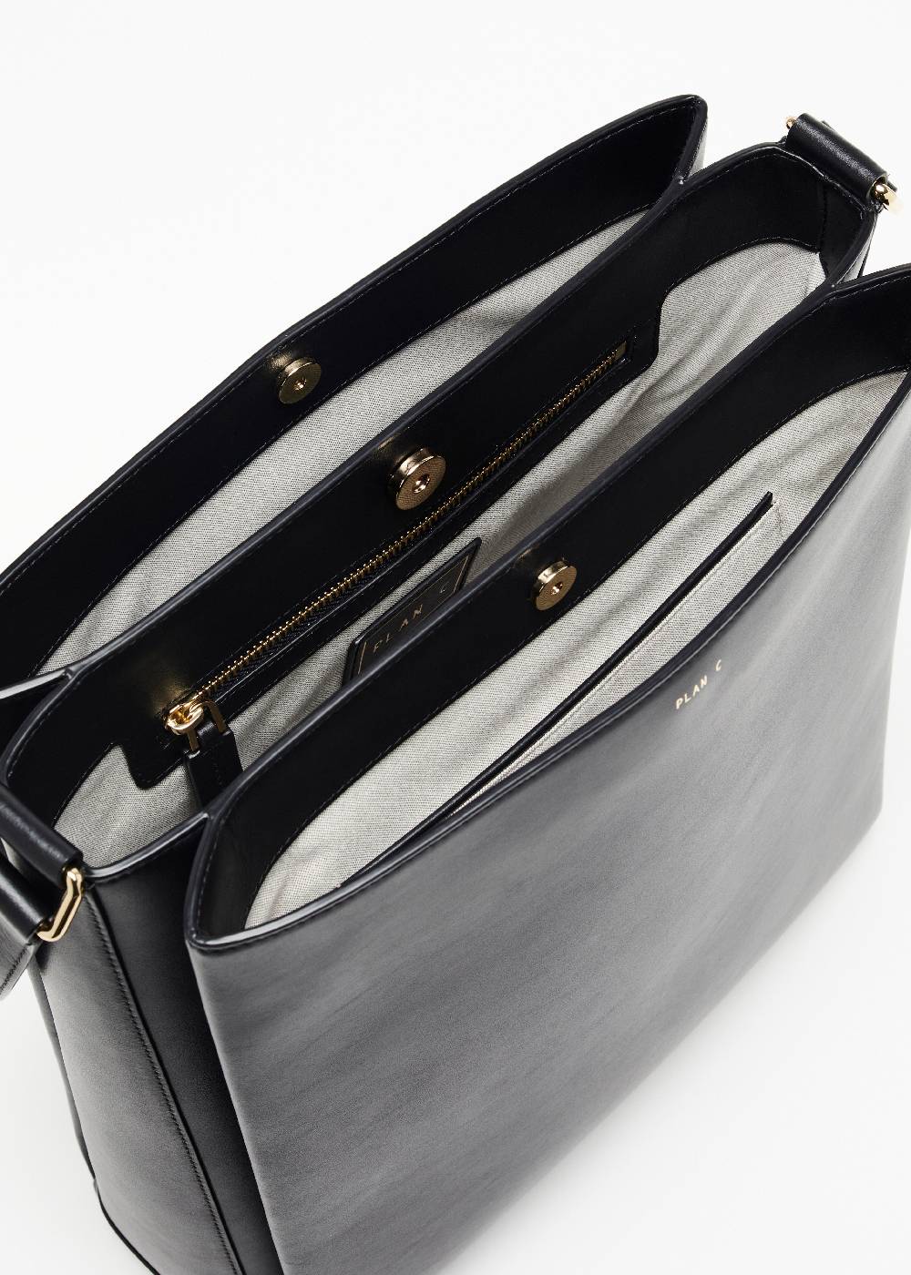 Plan C BORSA TOTE FOLDED NERA Affare Del Giorno