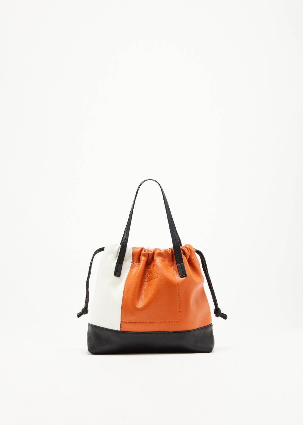Plan C BORSA PICCOLA IN PELLE CON COULISSE