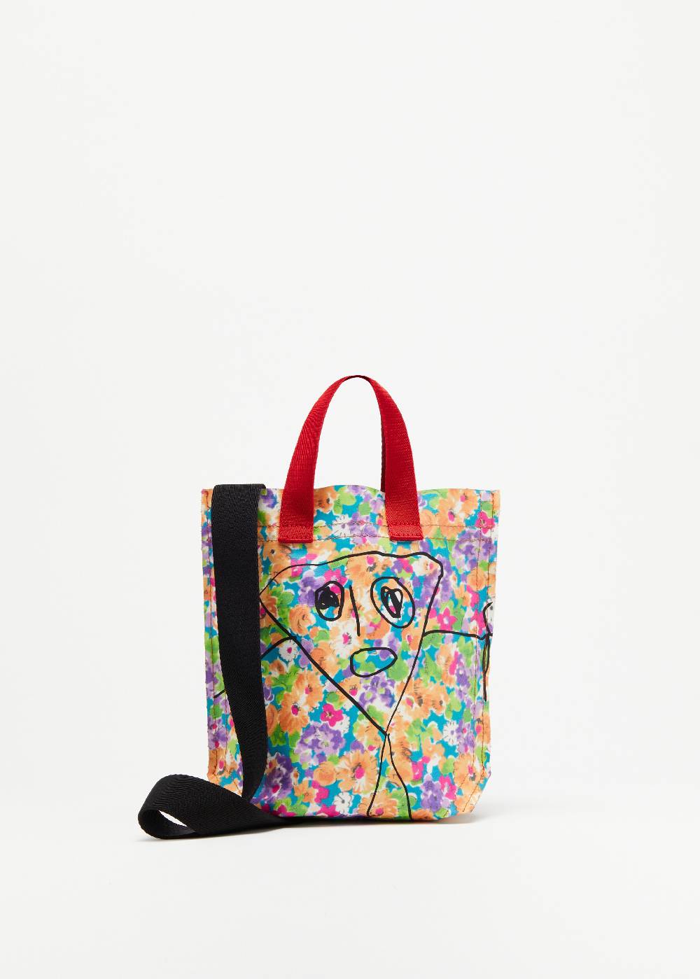 Plan C SHOPPER CON STAMPA FLOREALE "PILI E BIANCA" MINI Convenienza