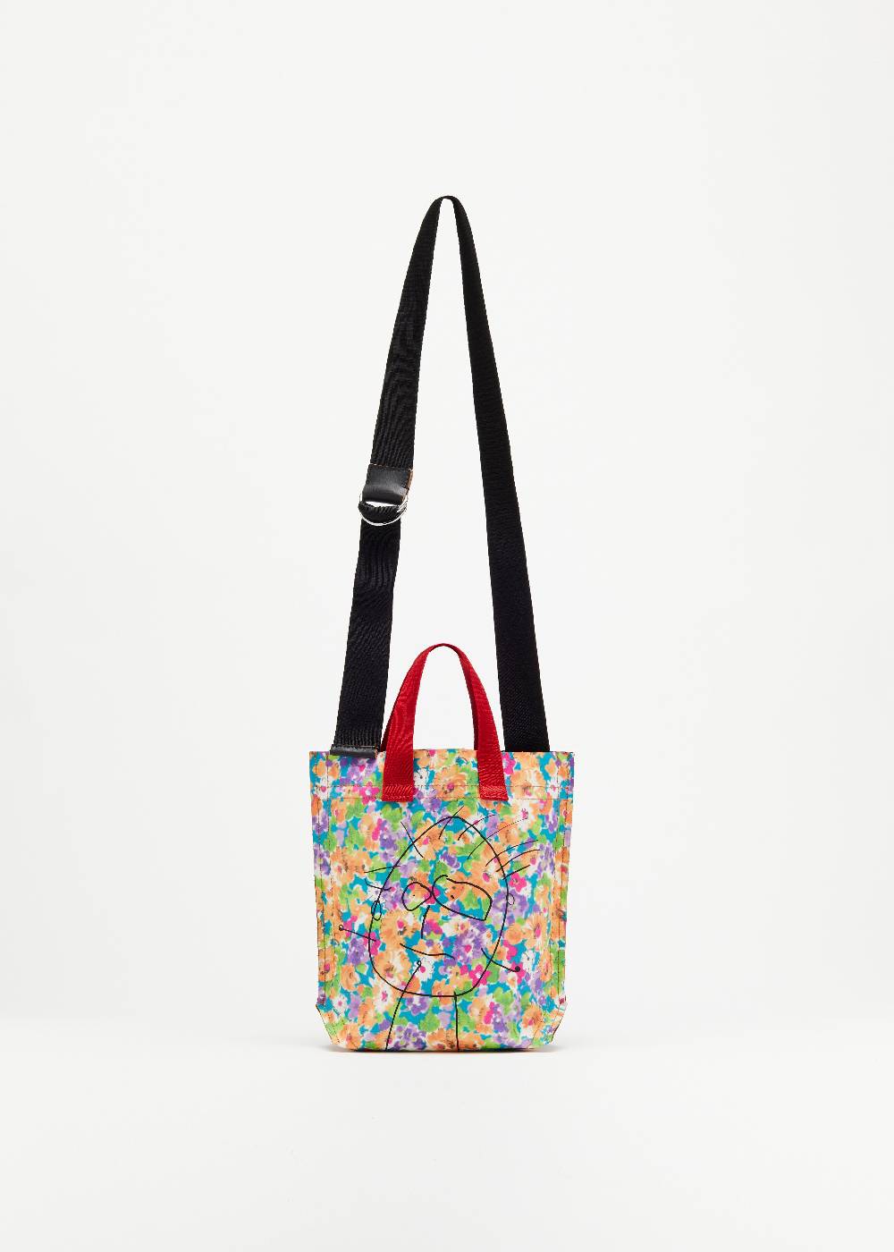 Plan C SHOPPER CON STAMPA FLOREALE "PILI E BIANCA" MINI Convenienza