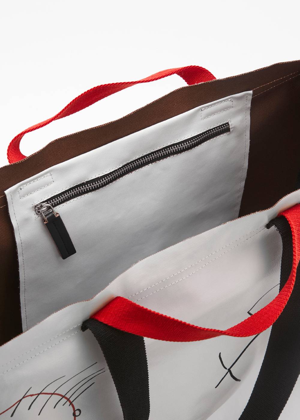 Plan C SHOPPER BIANCA "PILI E BIANCA" GRANDE Sconto